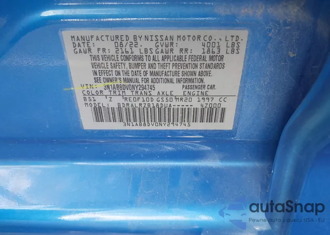 3N1AB8DV0NY294745: 43337243