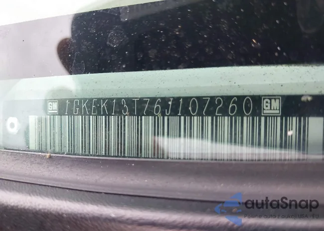 1GKEK13T76J107260: 43336332