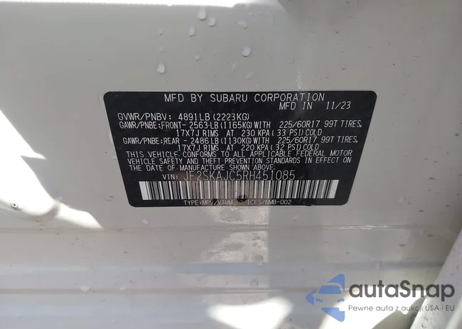 JF2SKAJC5RH451085: 43336373