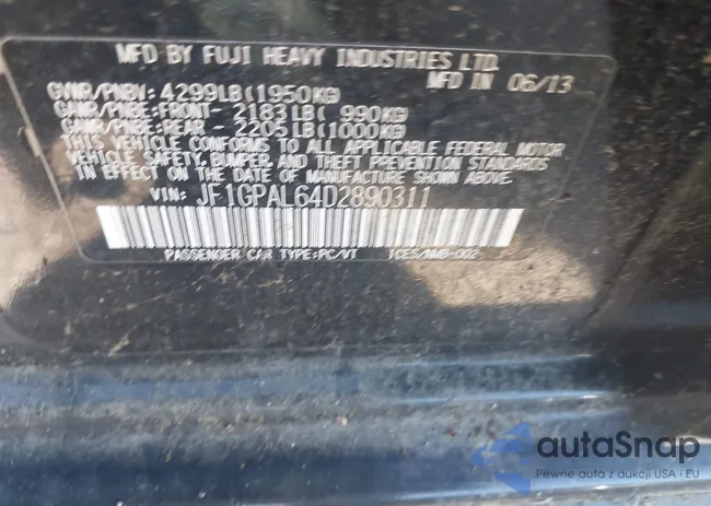 JF1GPAL64D2890311: 43336427