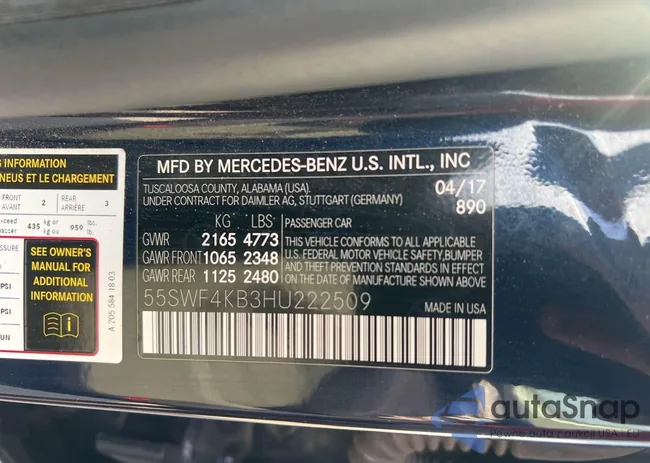 55SWF4KB3HU222509: 43336437