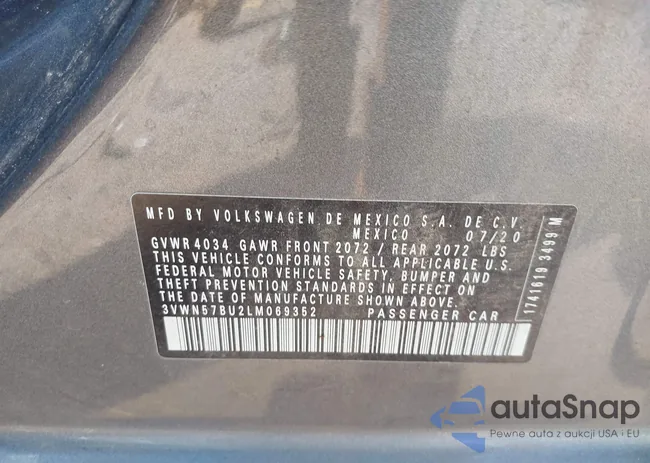 3VWN57BU2LM069352: 43336603