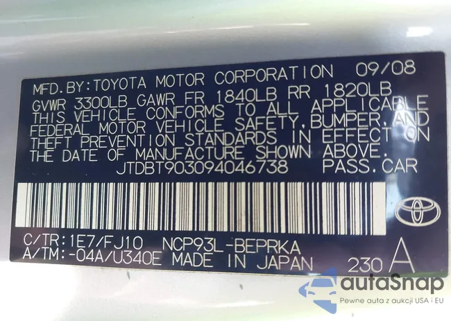 JTDBT903094046738: 43336617