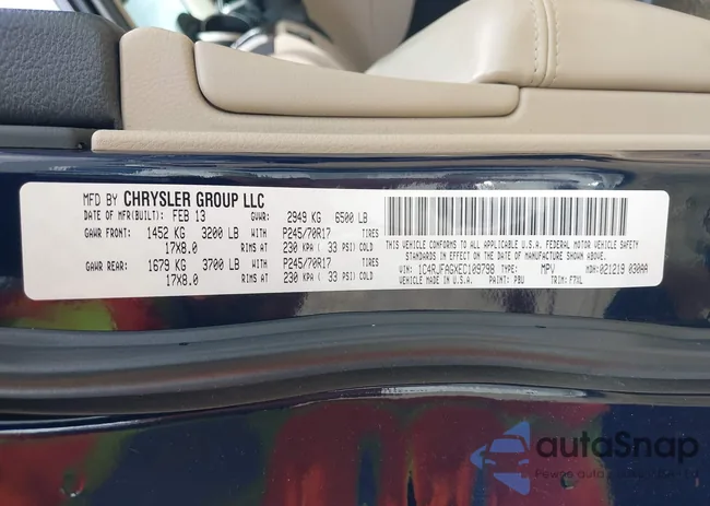 1C4RJFAGXEC109798: 43337752