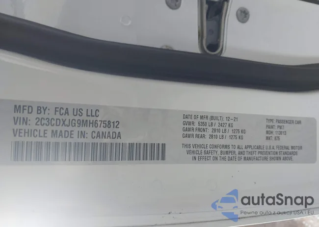 2C3CDXJG9MH675812: 43337908