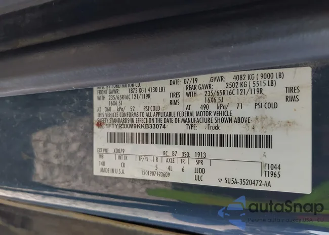 1FTYR3XM9KKB33074: 43337969