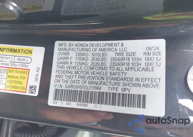 5J6RS6H50SL010964: 43338024