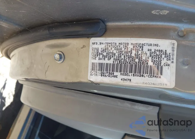 4T1BG22K6XU535850: 43338096