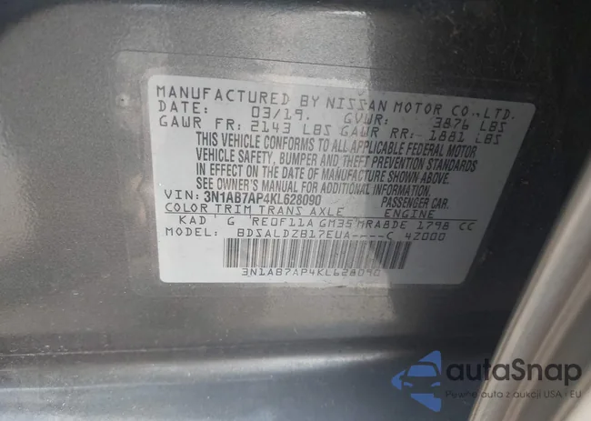 3N1AB7AP4KL628090: 43338211