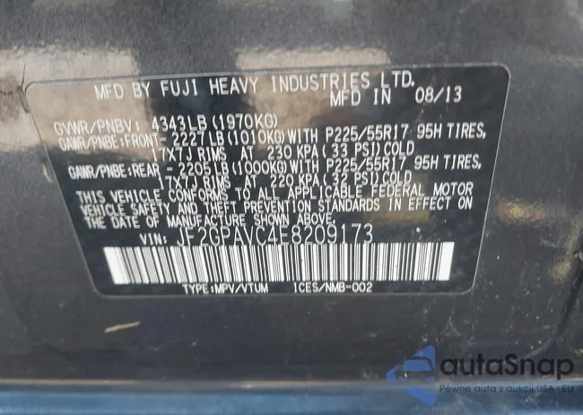 JF2GPAVC4E8209173: 43338282