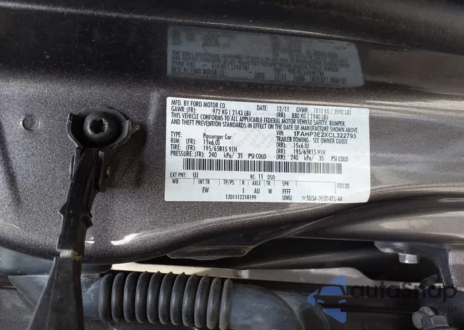 1FAHP3E2XCL322793: 43337326