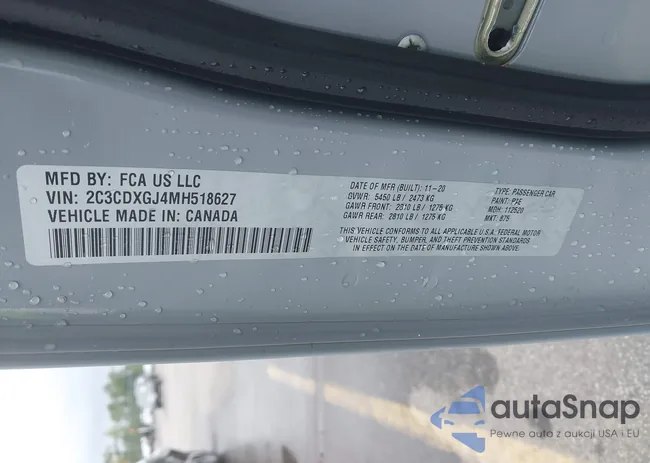 2C3CDXGJ4MH518627: 43337400