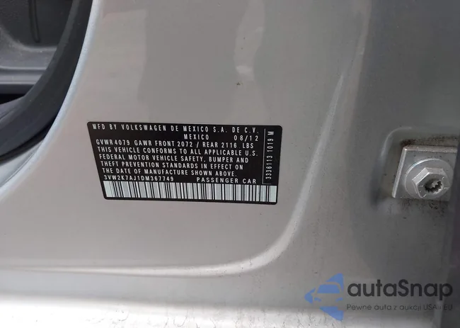 3VW2K7AJ1DM367749: 43337451