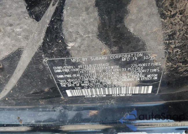 JF2GUABC3R8308571: 43337664