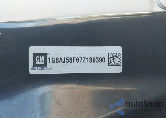 1G8AJ58F67Z189390: 43338698