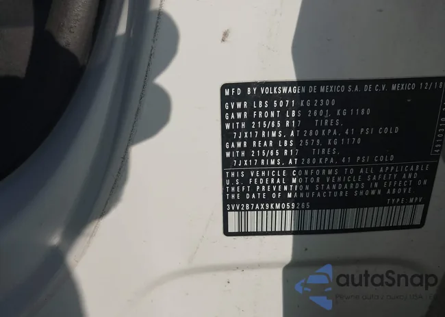 3VV2B7AX9KM059265: 43338751