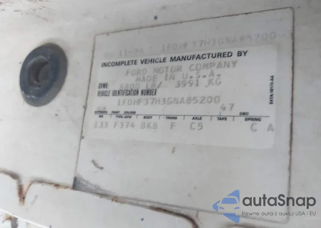 1FDHF37H3GNA85200: 43338844