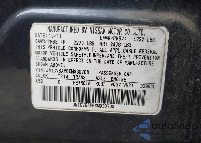 JN1CV6AP6CM930708: 43338846