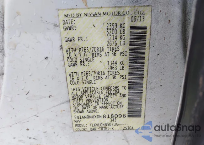 5N1AN0NUXDN818096: 43339051