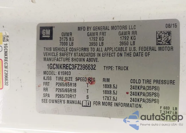 1GCNKREC3FZ396632: 43339079