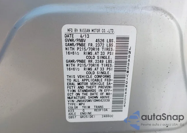 JN8AS5MV1DW642039: 43339106