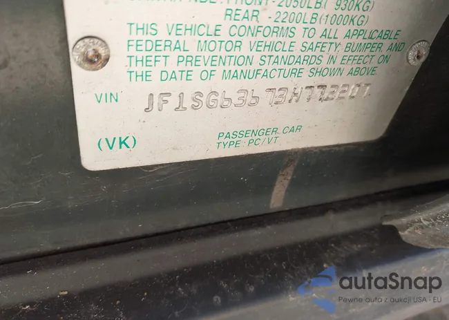 JF1SG63673H772207: 43339167