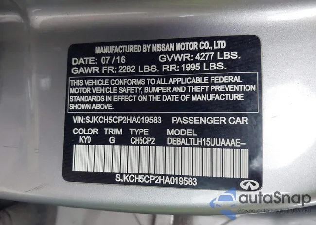 SJKCH5CP2HA019583: 43339283