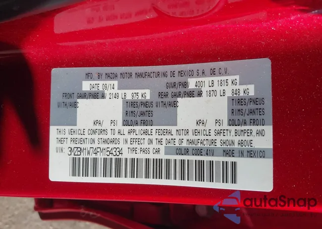 3MZBM1W74FM154334: 43338317