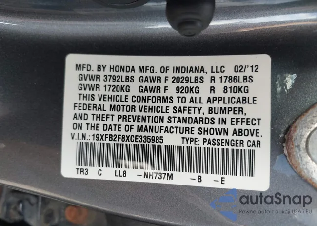 19XFB2F8XCE335985: 43338376