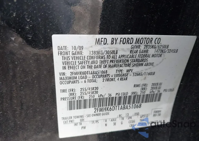 2FMHK6DT1ABA51068: 43338575