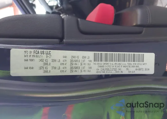 1C4RJFBG6JC127322: 43338671