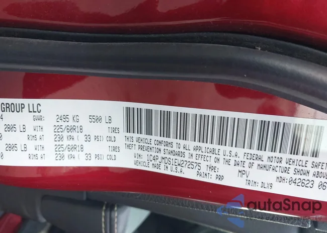 1C4PJMDS1EW272575: 43339691