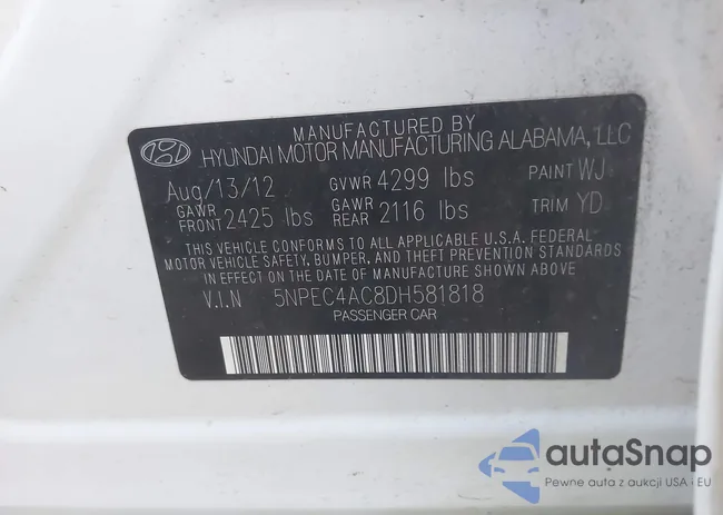 5NPEC4AC8DH581818: 43339730