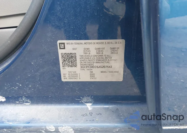 3GCPCREC5JG207543: 43339813