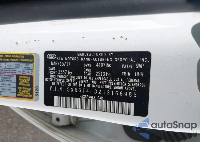 5XXGT4L32HG166985: 43339837