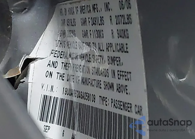 19UUA66246A058109: 43340047