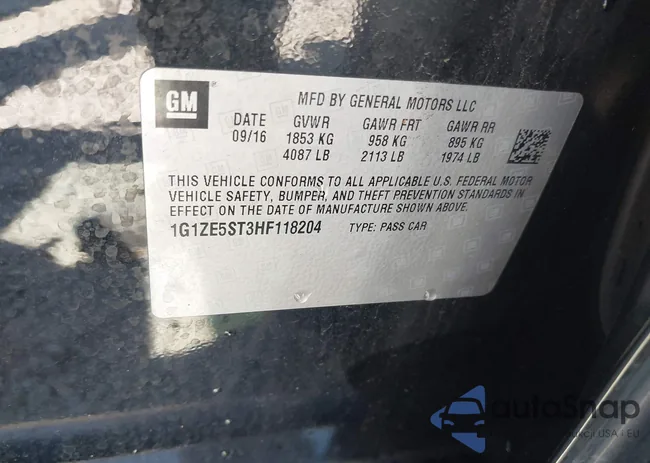 1G1ZE5ST3HF118204: 43340207