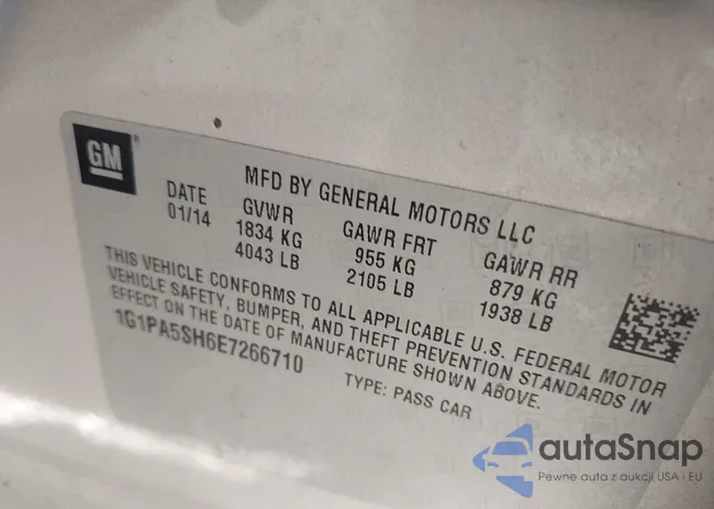 1G1PA5SH6E7266710: 43340230