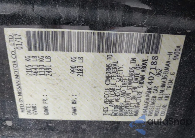 1N4AA6AP6HC407188: 43340260