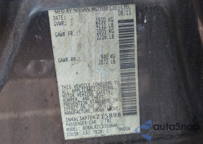 1N4AL3AP7EN215898: 43340270