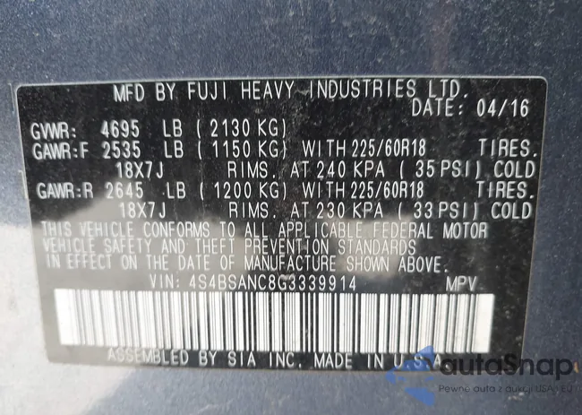 4S4BSANC8G3339914: 43339362