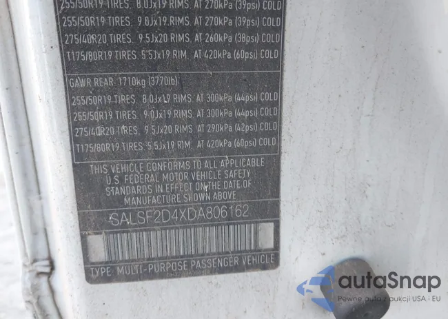 SALSF2D4XDA806162: 43339533