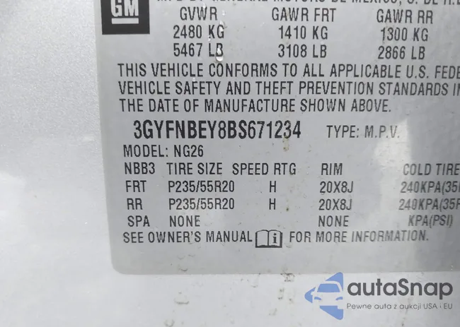 3GYFNBEY8BS671234: 43339596