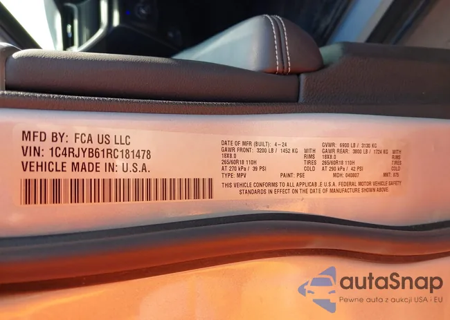 1C4RJYB61RC181478: 43339637