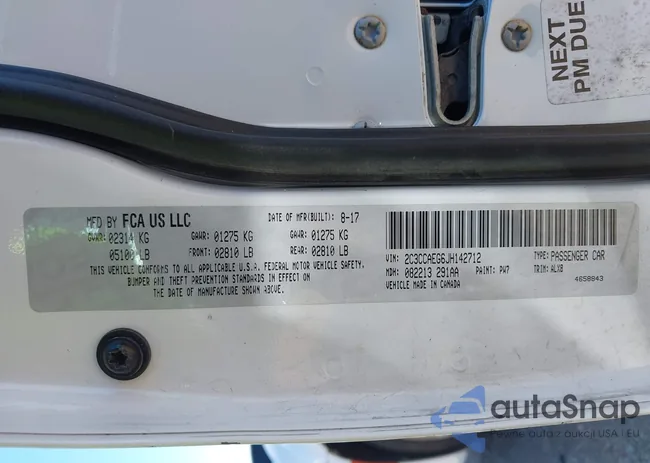 2C3CCAEG6JH142712: 43340796