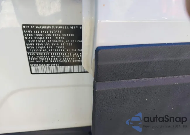 3VV0B7AX9JM109992: 43340977