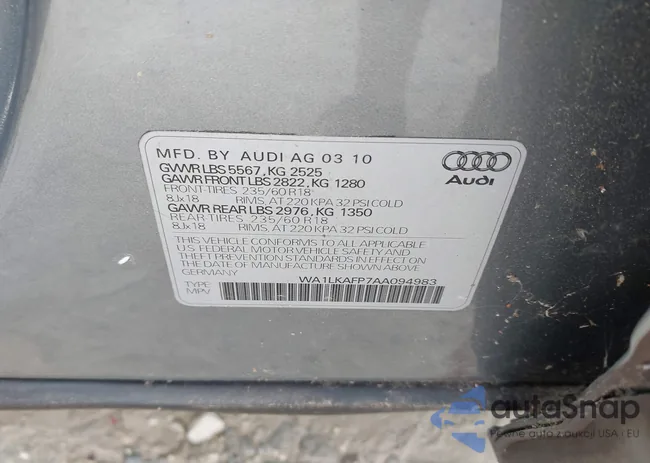 WA1LKAFP7AA094983: 43341021