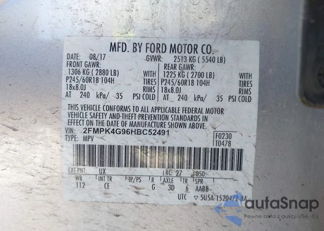 2FMPK4G96HBC52491: 43341060