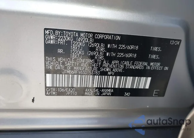 JTMB6RFV6SD153783: 43341098