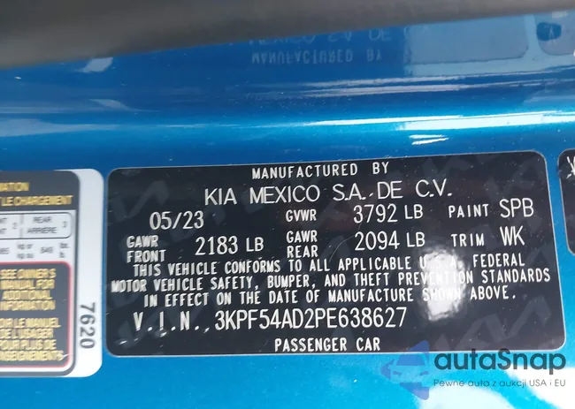 3KPF54AD2PE638627: 43340675